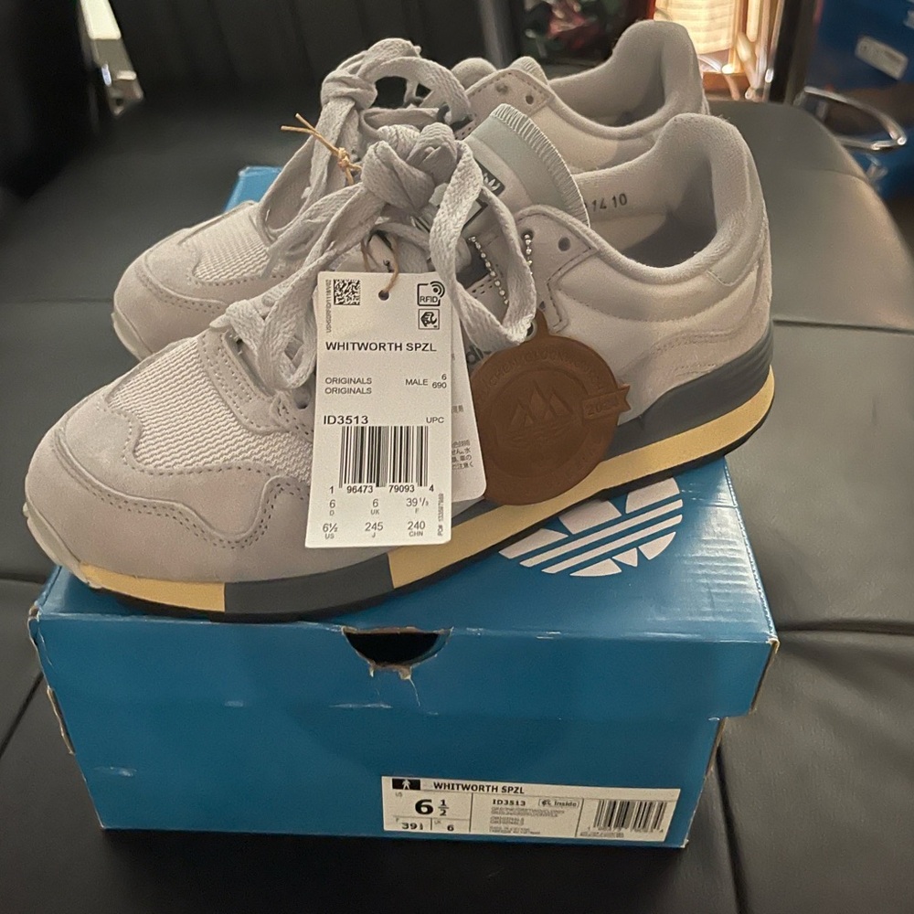 NIB Adidas Whitworth SPZL Gray Sneakers